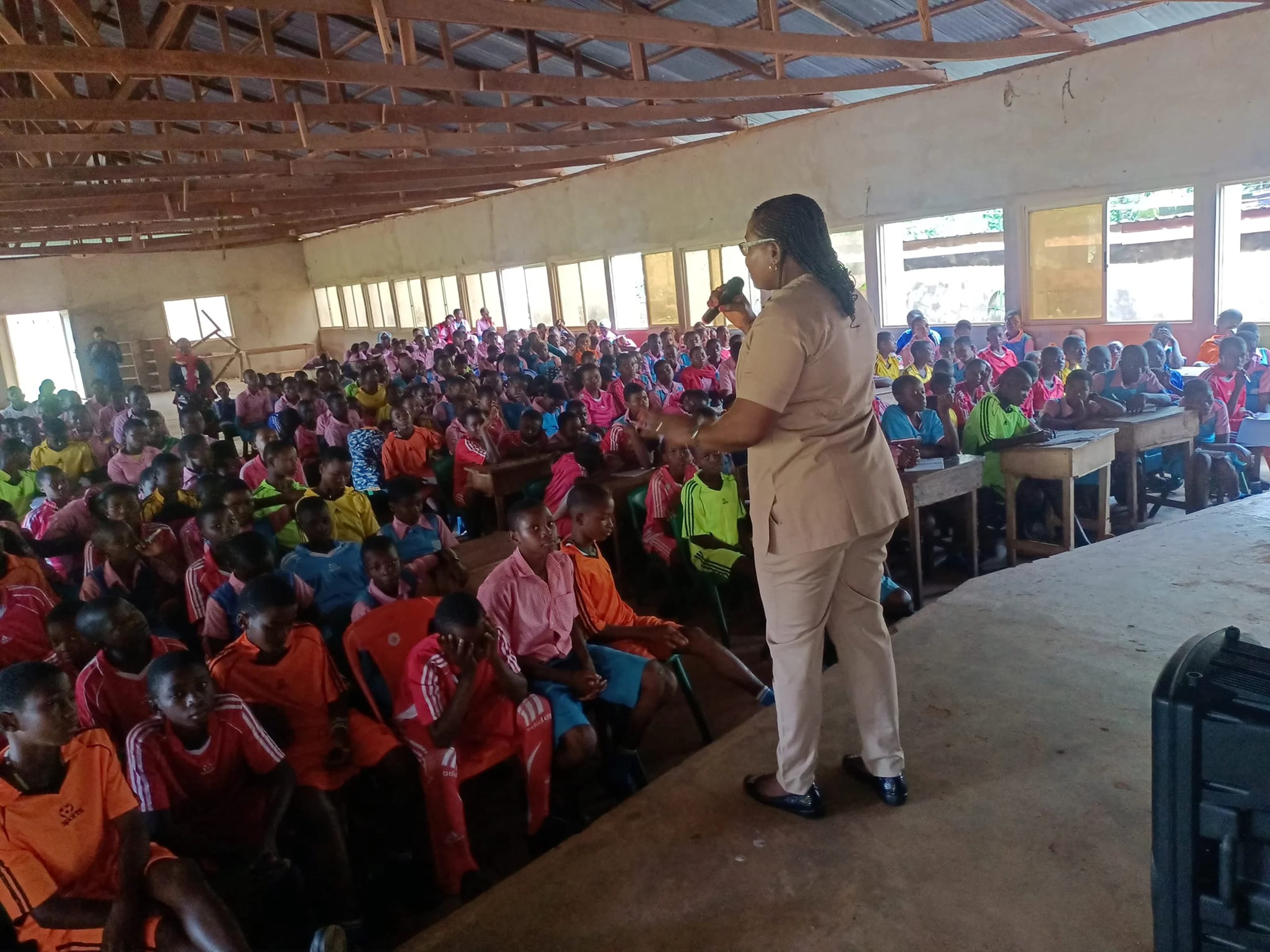 EWIN classroom program presenting to students